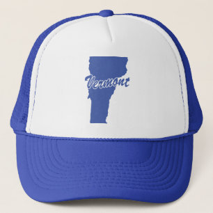 De staat Vermont Shape Trucker Hat Pet