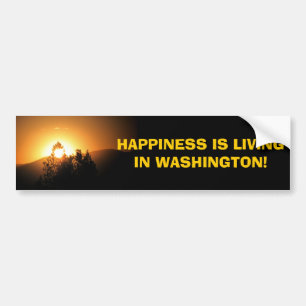 De staat Washington! Bumpersticker