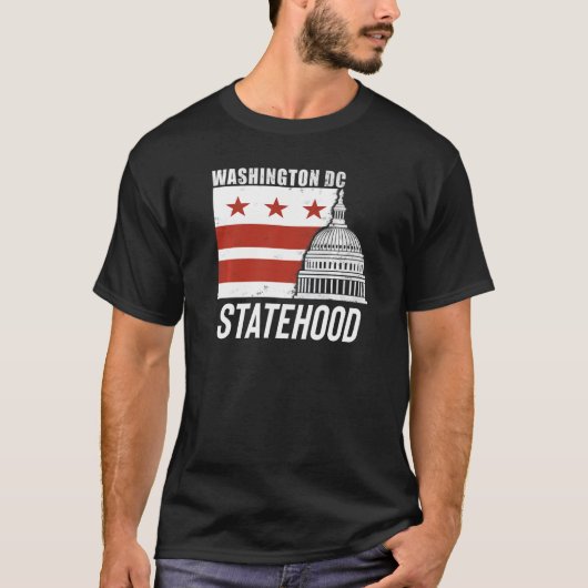 De staat Washington D.C. T-shirt (Voorkant)