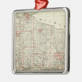 De staat Wisconsin Metalen Ornament (Links)