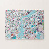 De stad Amsterdam Legpuzzel (Horizontaal)