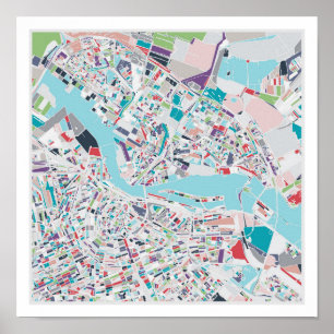 De stad Amsterdam Poster