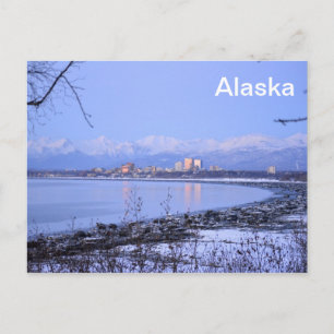 De stad Anchorage, Alaska Briefkaart