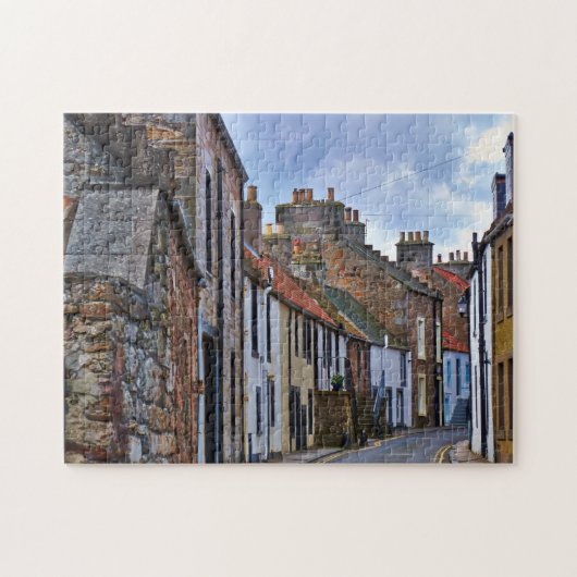 De stad Anstruther Scotland. Legpuzzel (Horizontaal)