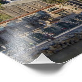 De stad Avalon op het eiland Catalina, Foto Afdruk (Hoek)