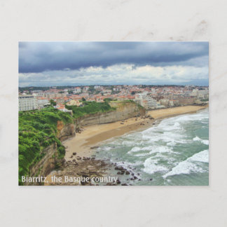 De stad Biarritz - een panoramisch uitzicht Briefkaart