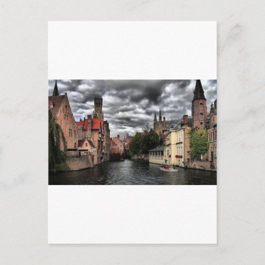De stad Brugge, Belguim Briefkaart (Voorkant)