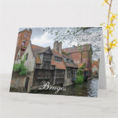 De stad Brugge in België Kaart (Gele Bloem)