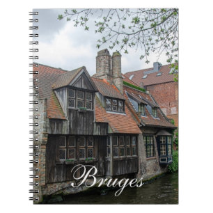 De stad Brugge in België Notitieboek