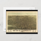 De stad Buffalo New York (1880) Briefkaart (Voorkant / Achterkant)