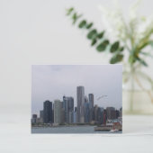 De stad Chicago Briefkaart (Staand voorkant)