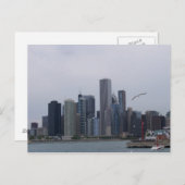 De stad Chicago Briefkaart (Voorkant / Achterkant)