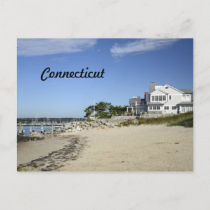 de stad Connecticut Briefkaart