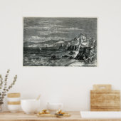 De stad Genua Poster (Keuken)