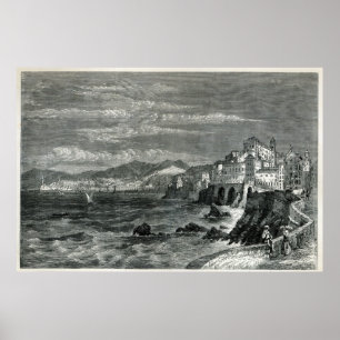 De stad Genua Poster