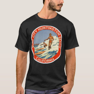 DE STAD HONTINGTON BEACH SURFING CALIFORNIA SH T-SHIRT