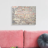 De stad Jeruzalem en het omliggende gebied Canvas Afdruk (Insitu (Woonkamer))
