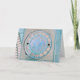 De stad Koln, Duitsland (Keulen) Wenskaart Kaart