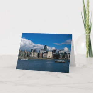 De stad Londen en de toren 42 Bedankkaart