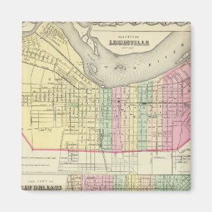 De stad Louisville Kentucky Magneet