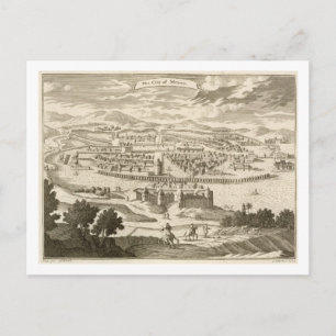 De stad Mexico, 1723 (graving) Briefkaart