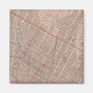 De stad NY Atlas Map Magneet