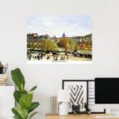 De stad Parijs door Claude Monet Poster (Thuiskantoor)