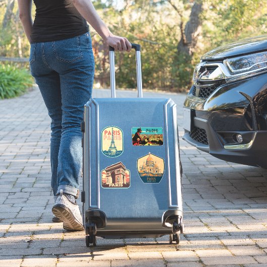 De stad Parijs Frankrijk is mijn trotse thuisstad Sticker (Koffer Insitu)