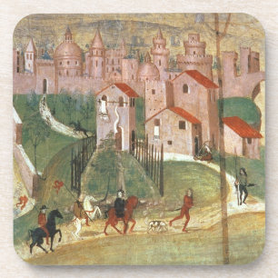 De stad Prato (fresco) Onderzetter