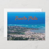 De stad Puerto Plata Briefkaart (Voorkant / Achterkant)