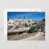 De stad Sassi di Matera Briefkaart (Voorkant / Achterkant)