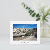 De stad Sassi di Matera Briefkaart (Staand voorkant)