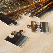 De stad skyline brooklyn bridge legpuzzel (Zijkant)