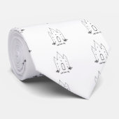 de stad utah tempel is een eenvoudig modern zoutme stropdas (Opgerold)