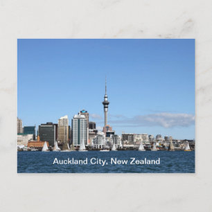 De Stad van Auckland, Nieuw Zeeland tegen Dag Briefkaart