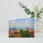 De stad van Barcelona Briefkaart (Staand voorkant)