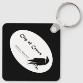 De stad van de kraaien Logo Sleutelhanger (Achterkant)