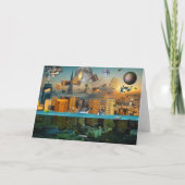 De Stad van de Verwarring van de ernst onder Kaart (Achterkant)