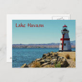 De Stad van Havasu van het meer, Arizona Briefkaart (Voorkant / Achterkant)