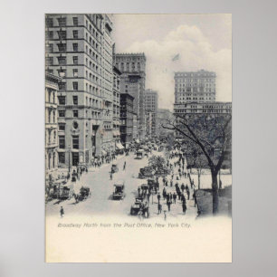 De Stad van New York, NY, Manhattan, Broadway, Poster