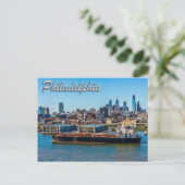 De stad van Philadelphia Briefkaart (Staand voorkant)