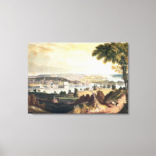 De stad Washington van buiten de marine Canvas Afdruk