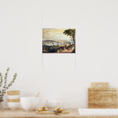 De stad Washington van buiten de marine Poster (Keuken)