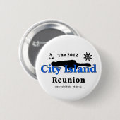 De stadseilanden van 2012 ronde button 5,7 cm (Voorkant /achterkant)