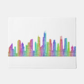 De stadshorizon van Chicago Deurmat (Voorkant)