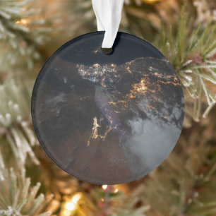 De stadslichten van Jazan en zijn buitenwijken Ornament