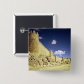 De stadsmuren vierkante button 5,1 cm (Voorkant /achterkant)