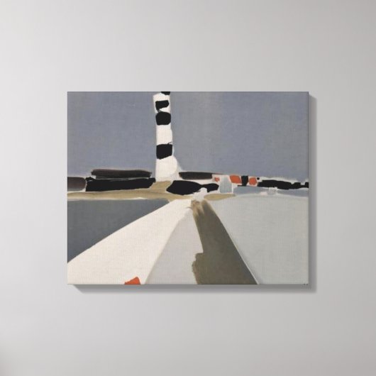 de stael le phare, 1953, Nicolas de Staël Canvas Afdruk (Voorkant)