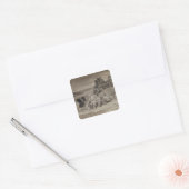 De Stagecoach Vierkante Sticker (Envelop)