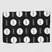 De Stap van de Logo van de douane Twee en herhaalt Golfhanddoek (Horizontaal)